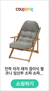 안락 의자 레저 접이식 발코니 임산부 소파 쇼파 편한  그린