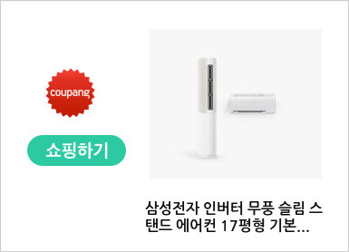 삼성전자 인버터 무풍 슬림 스탠드 에어컨 17평형 기본설치 포함 AF17C5734WSS