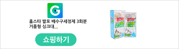 홈스타 발포 배수구세정제 3회분 거품형 싱크대