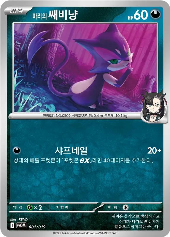 마리의 쌔비냥