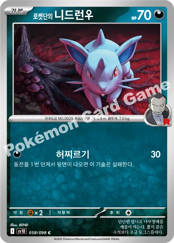 로켓단의 니드런♀