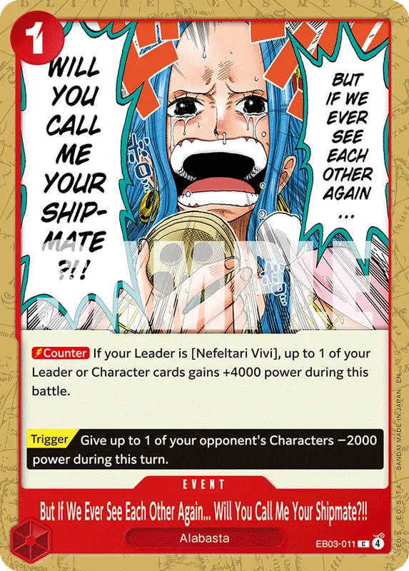 But If We Ever See Each Other Again... Will You Call Me Your Shipmate?!!
