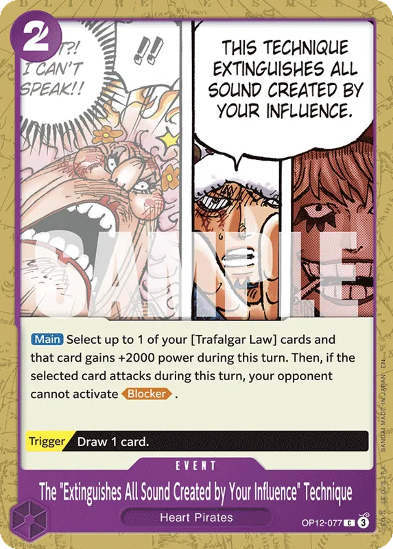The "Extinguishes All Sound Created by Your Influence" Technique