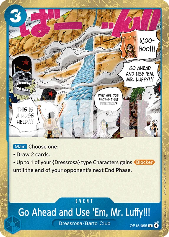 Go Ahead and Use 'Em, Mr. Luffy!!!