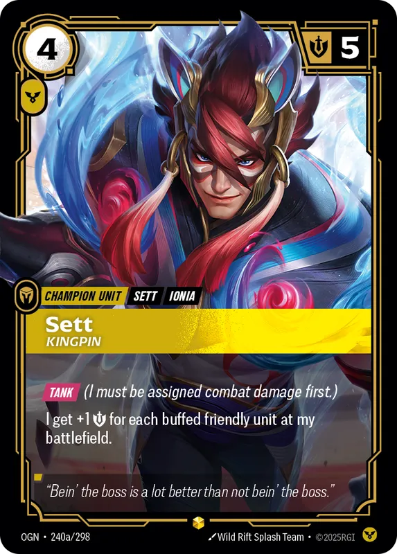 Sett, Kingpin