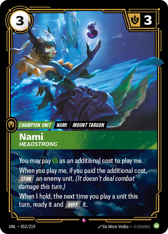 Nami, Headstrong