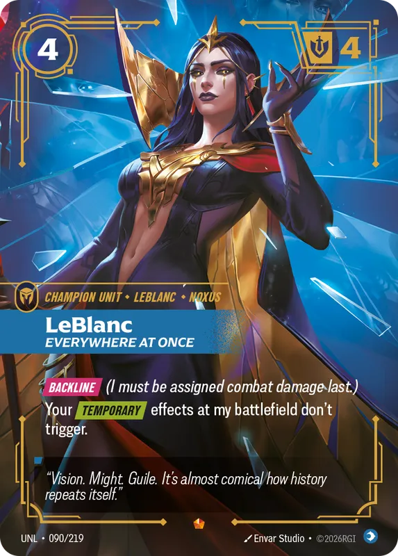 LeBlanc, Everywhere at Once