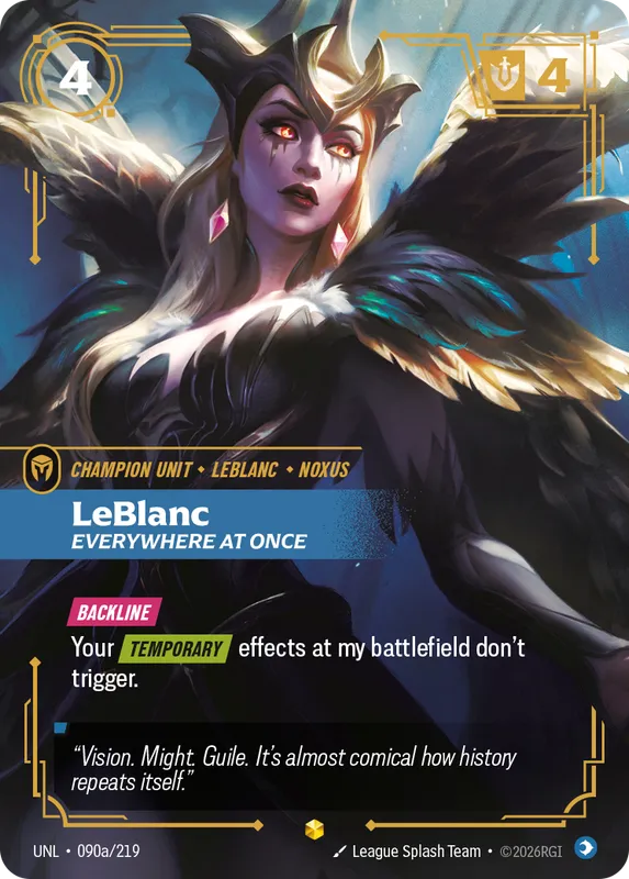 LeBlanc, Everywhere at Once