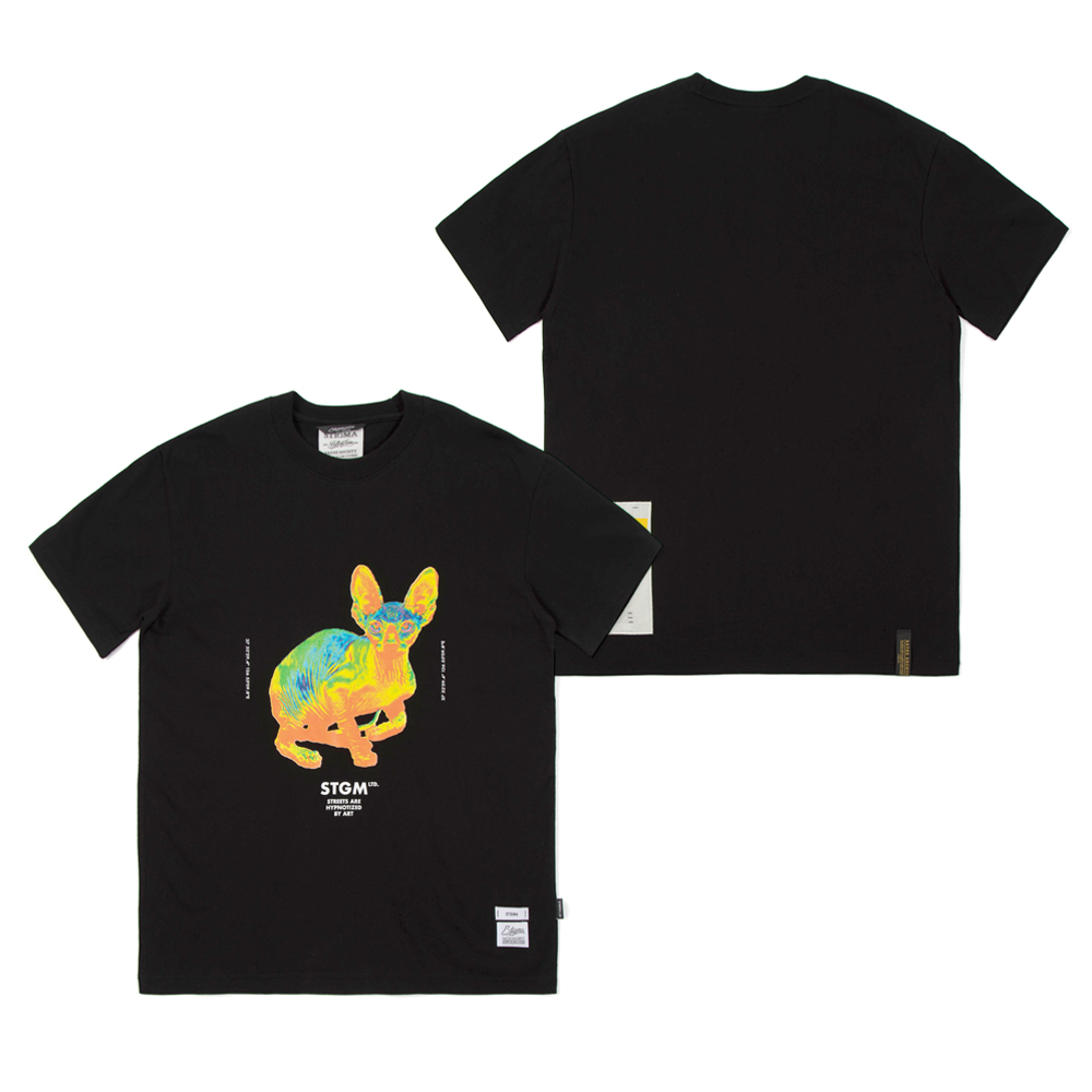 [ STIGMA ]★Harf Tone Oversized Short Sleeves T-Shirts Harf Tone Oversized Short Sleeves T-Shirts Black / Navy