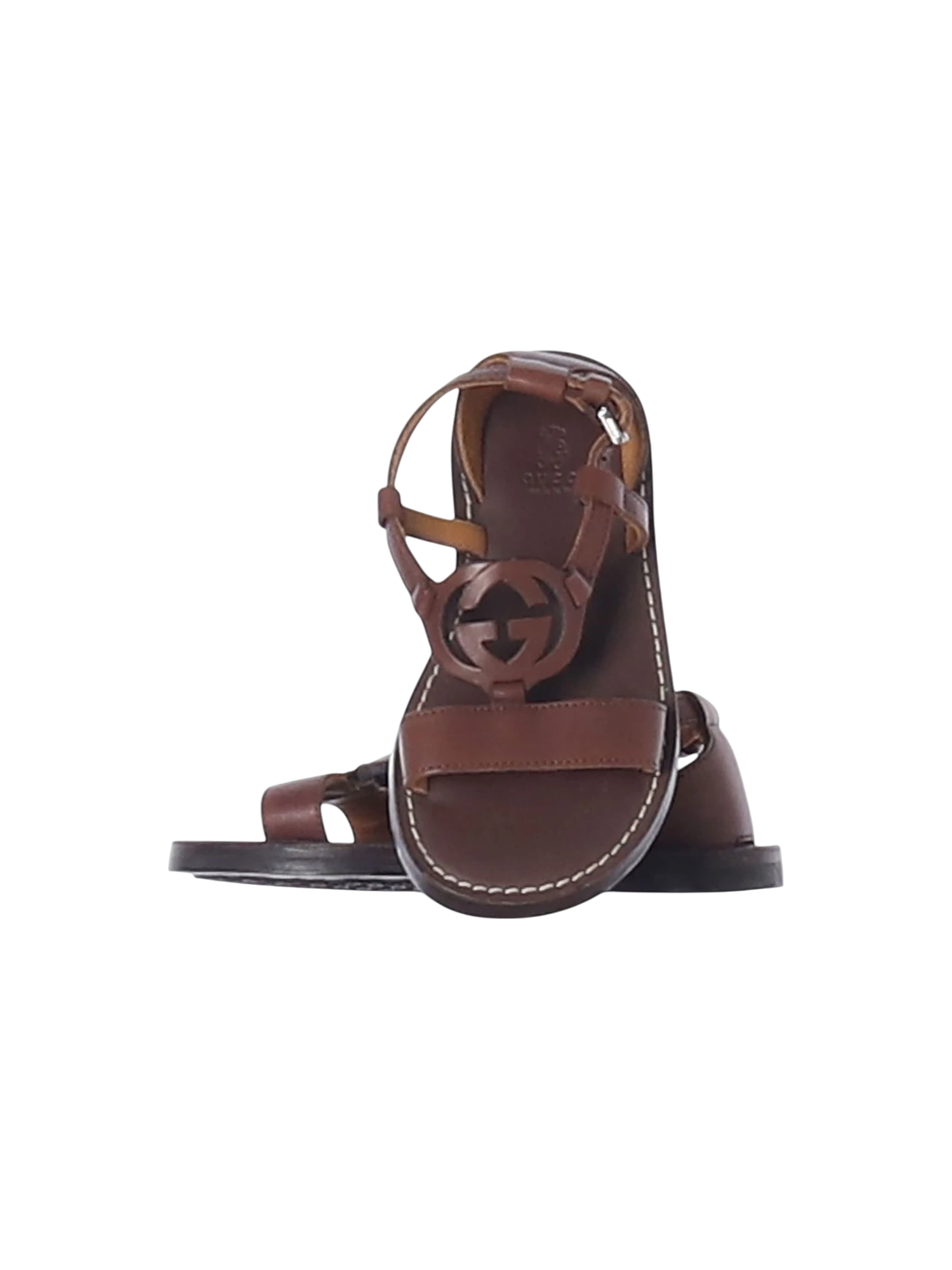 구찌 스트랩 브라운 샌들 16cm 0