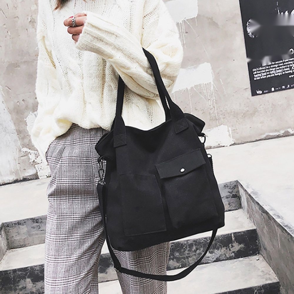 모던 탄탄 스퀘어 실용성 데일리 무지 여성 숄더백