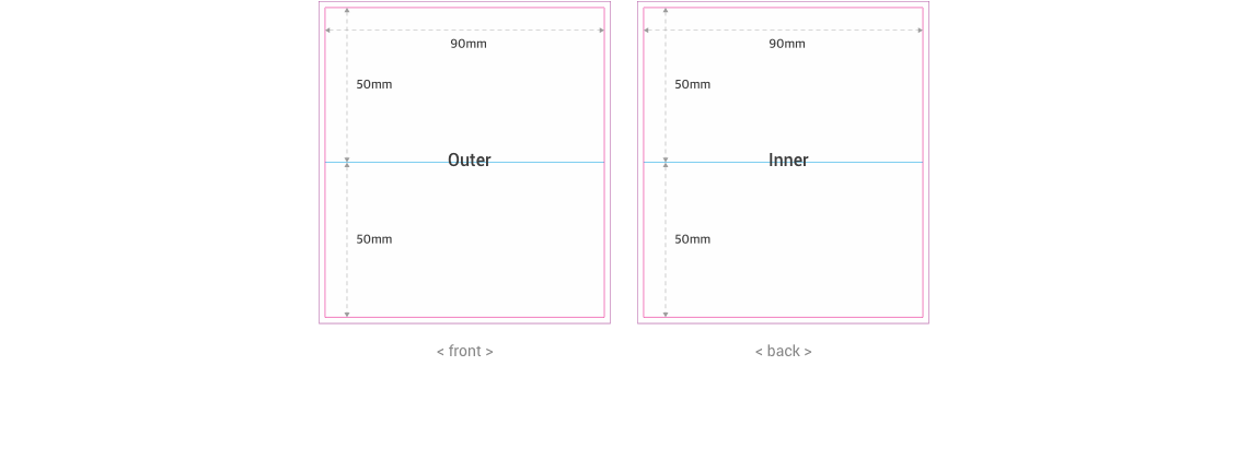 Vertical Bi-Fold Business Card_size_90x50