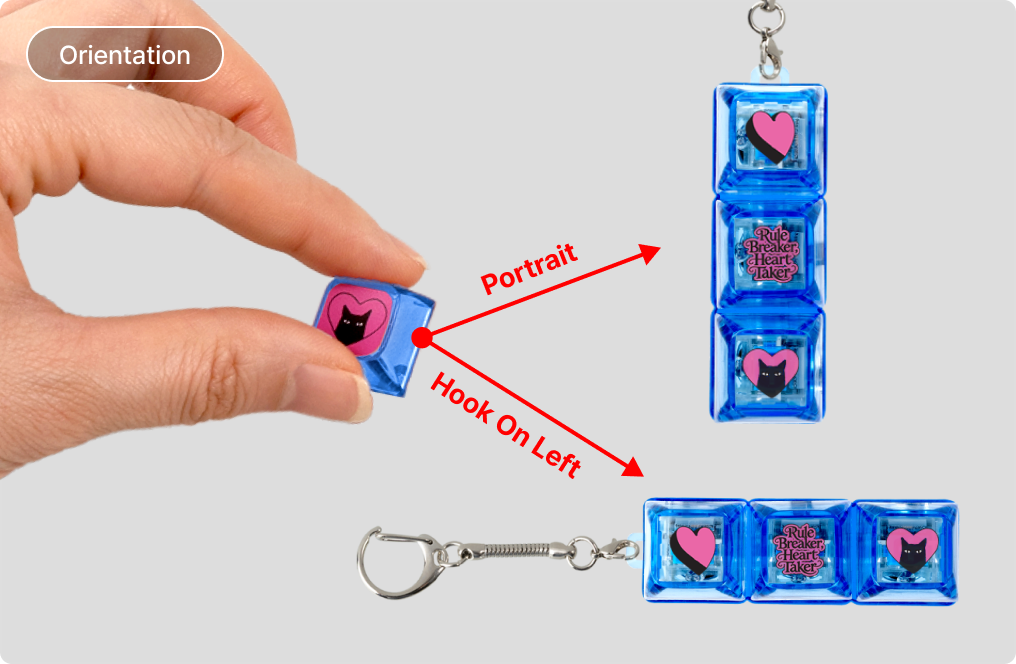 키캡 방향 안내