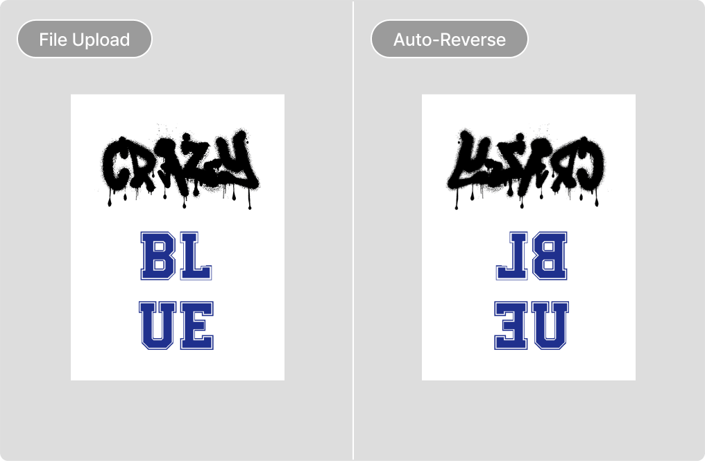 Wordings In Reverse - Upload & Auto-Reverse