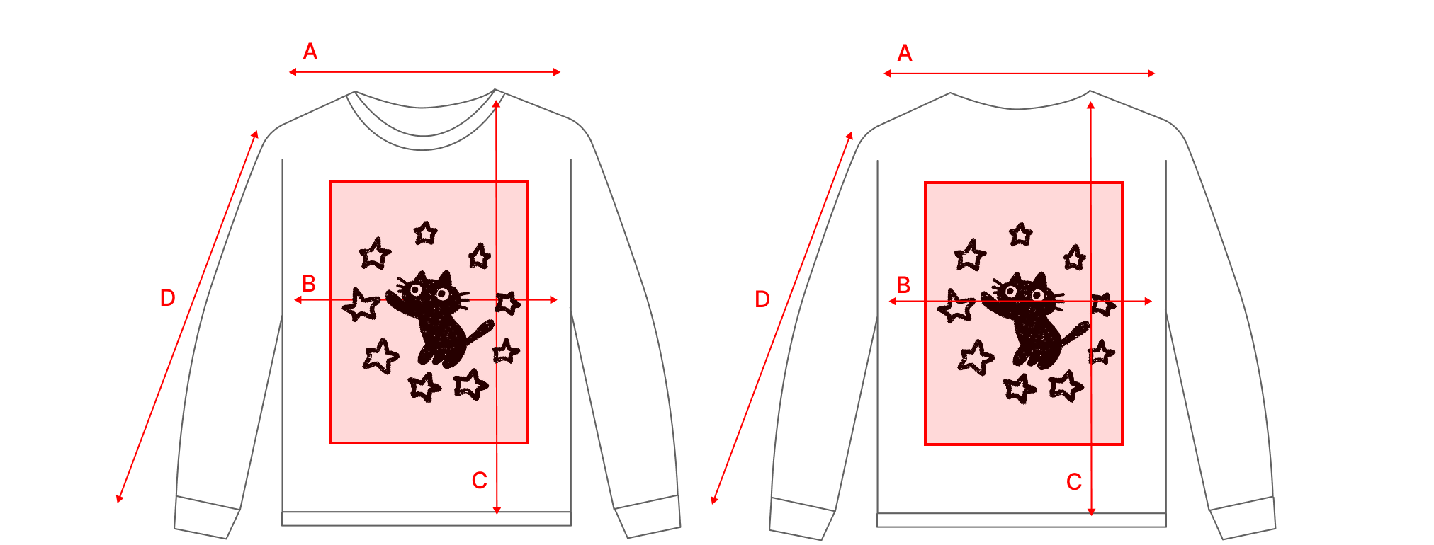 사이즈 - 앞/뒷면