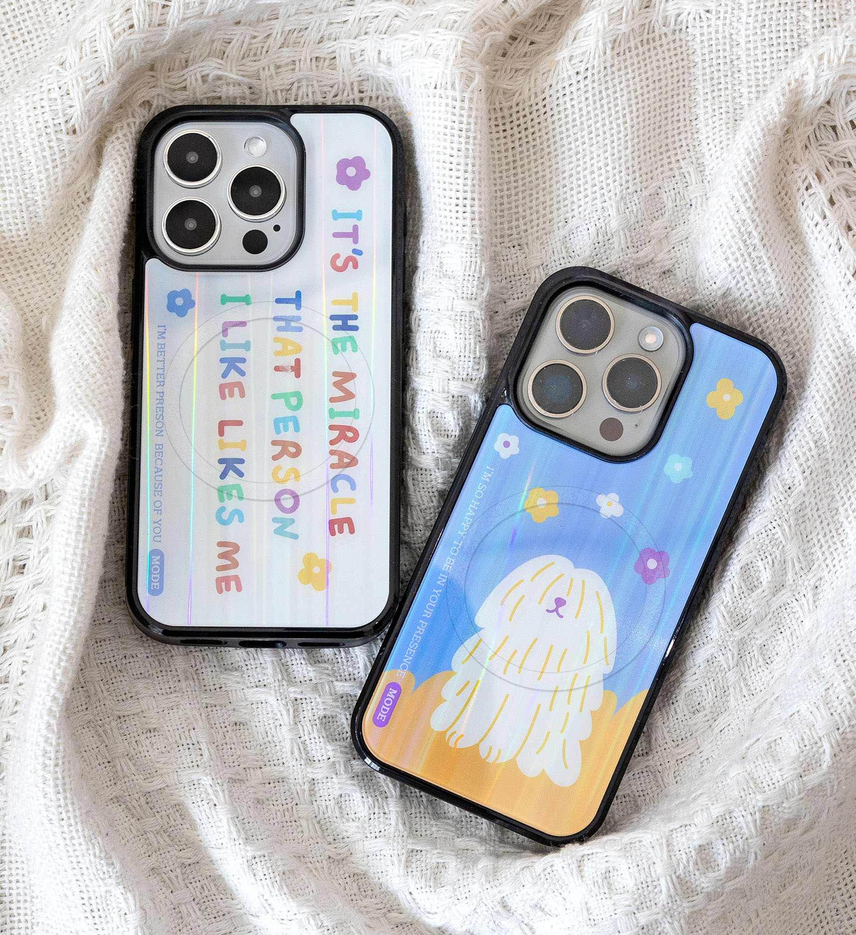 글라스 범퍼 케이스 홀로그램 (일반 / 맥세이프) 1