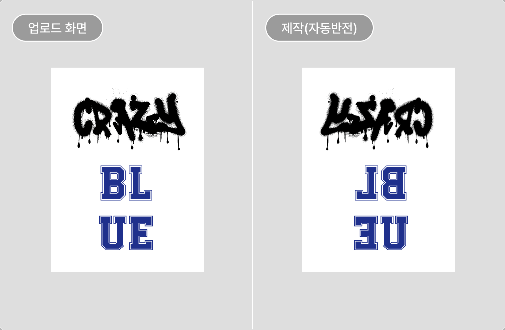 인쇄 방향 안내