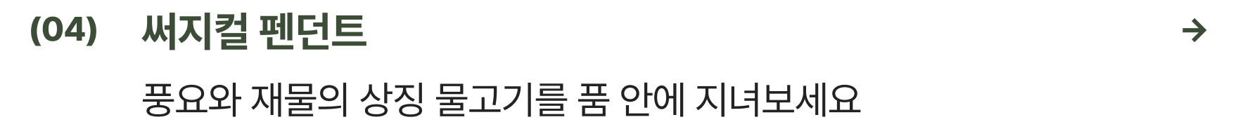 써지컬 펜던트
