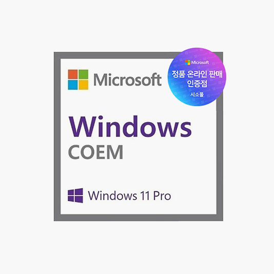[마이크로소프트] Windows 11 Pro (DSP 64bit 한글/멀티랭귀지)