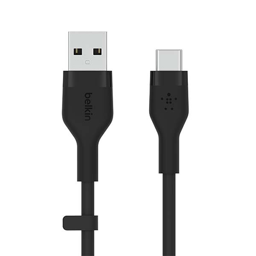 [BELKIN] 벨킨 플렉스 USB-A to C타입 고속 충전 케이블 실리콘 1M CAB008bt 블랙
