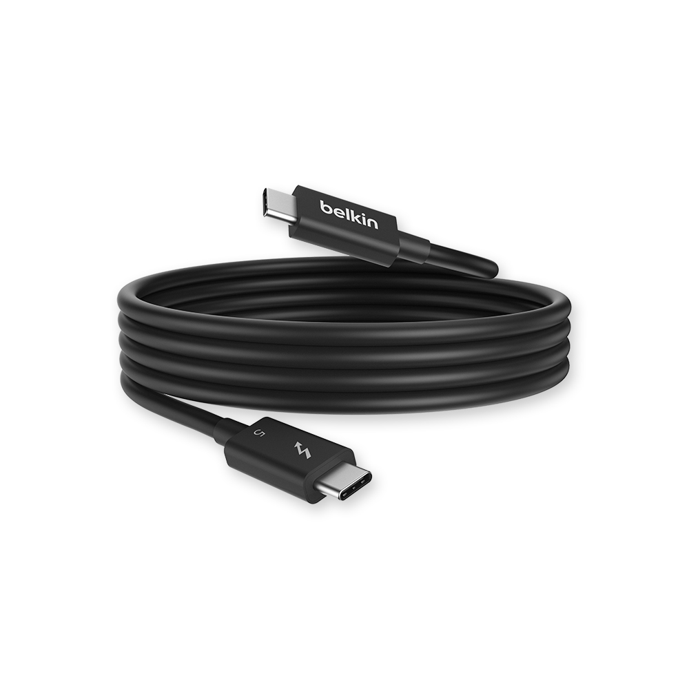 [BELKIN] 벨킨 썬더볼트 5 케이블 240W 120Gbps 초고속 데이터 전송 4K 트리플 모니터 지원 INZ005qc1M