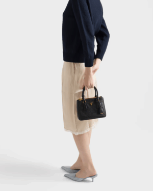 [프라다] 미니 갤러리아 사피아노 가죽 백 1BA906