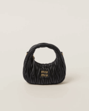 [미우미우] 완더 마테라쎄 나파 가죽 호보 미니 5BP078