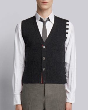 [톰브라운] 스트라이프 캐시미어 스웨터 조끼 (3 COLORS)