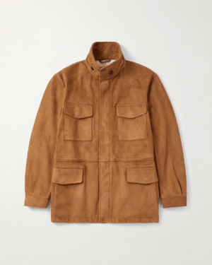 [로로피아나] 스웨이드 필드 재킷