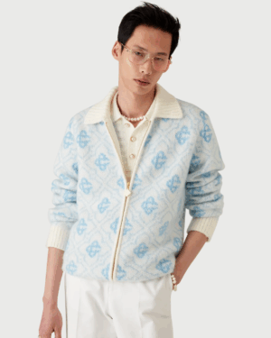 [카사블랑카] 모헤어 모노그램 지퍼 점퍼 MPF25KW