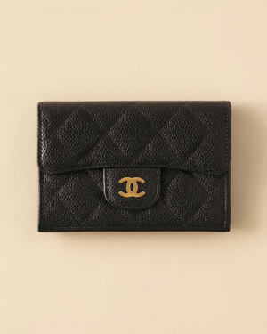 [샤넬] 클래식 캐비어 3단지갑 AP0230