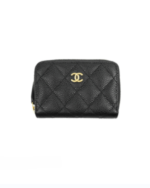 [샤넬] 클래식 지퍼돌이 카드지갑 캐비어 AP0216