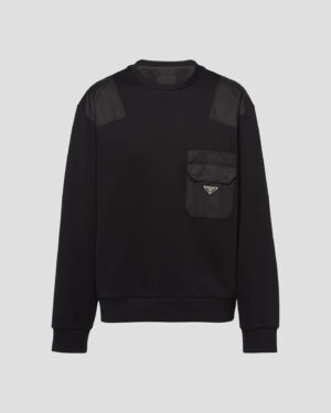 [프라다] 트라이앵글 로고 패널 스웨트 셔츠 (2 COLORS)