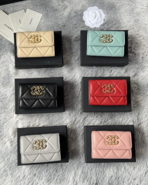 [샤넬] 플랩 카드 지갑 AP1790