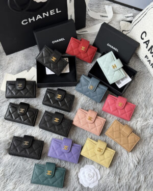 [샤넬] 클래식 아코디언 카드지갑 AP0342