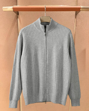 [로로피아나] 립 니트 집업 스웨터 (3 COLORS)