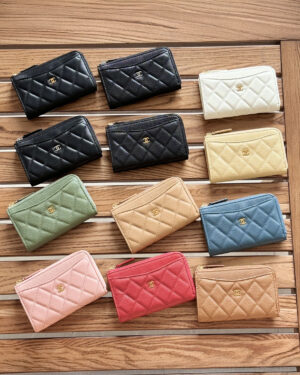 [샤넬] 클래식 지퍼 카드지갑 AP3179  (12 Colors)