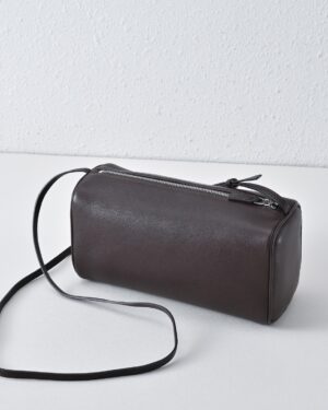 [더 로우] 90's 가죽 크로스바디 백 / 에보니 브라운