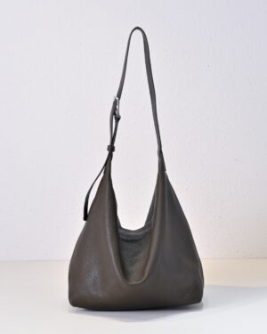 [더 로우] 이사 가죽 백 / 밀리터리 올리브