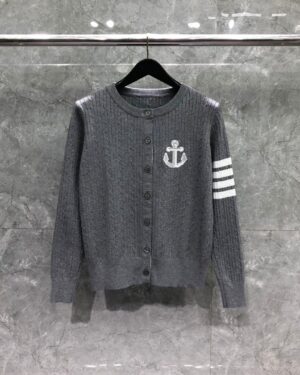 [톰브라운] 여성 4-바 앵커 아이콘 크루넥 가디건 (2 COLORS)