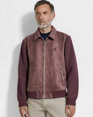 [제냐] 누벅 레글런 블루종 자켓 (2 COLORS)