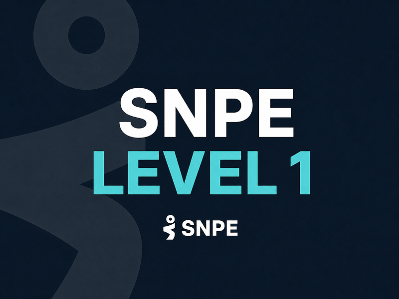 [강사 추천] SNPE LEVEL 1 프로그램