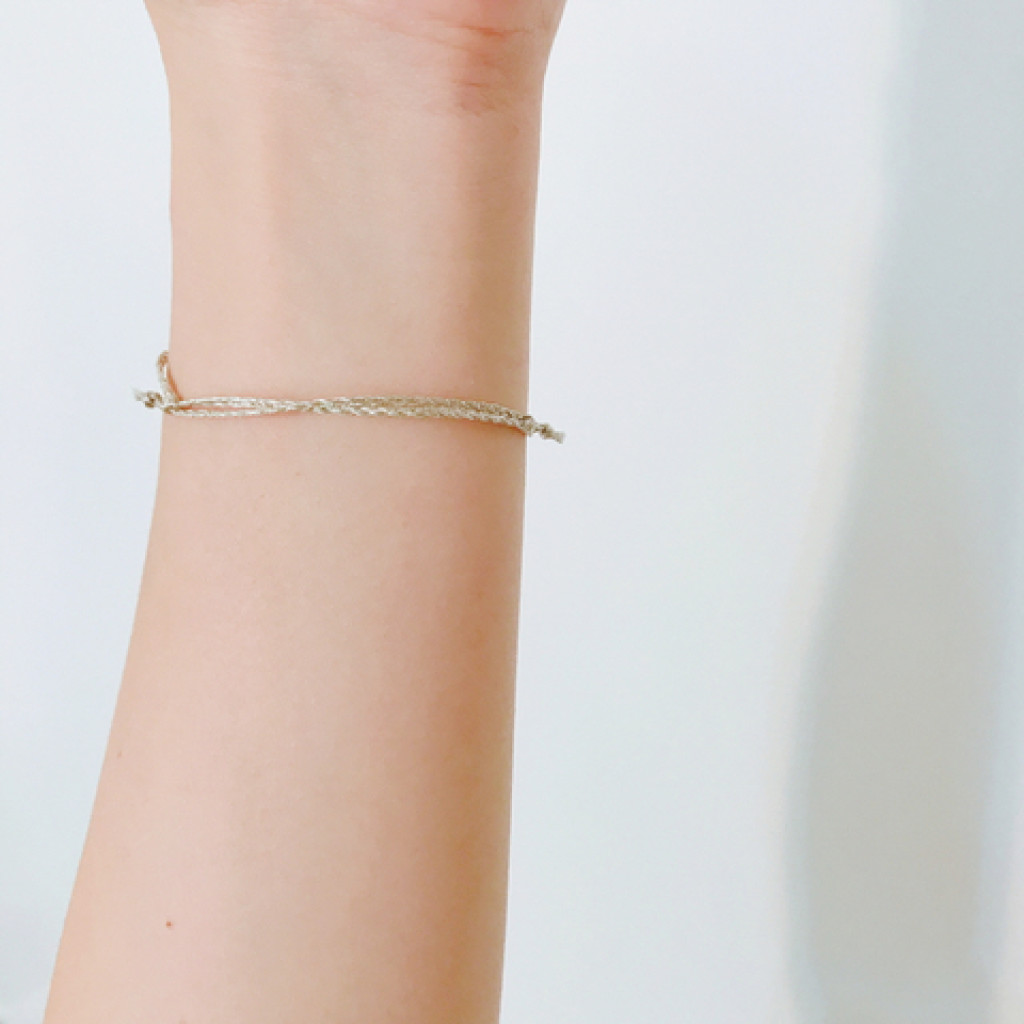 메탈릭 포인트 실팔찌