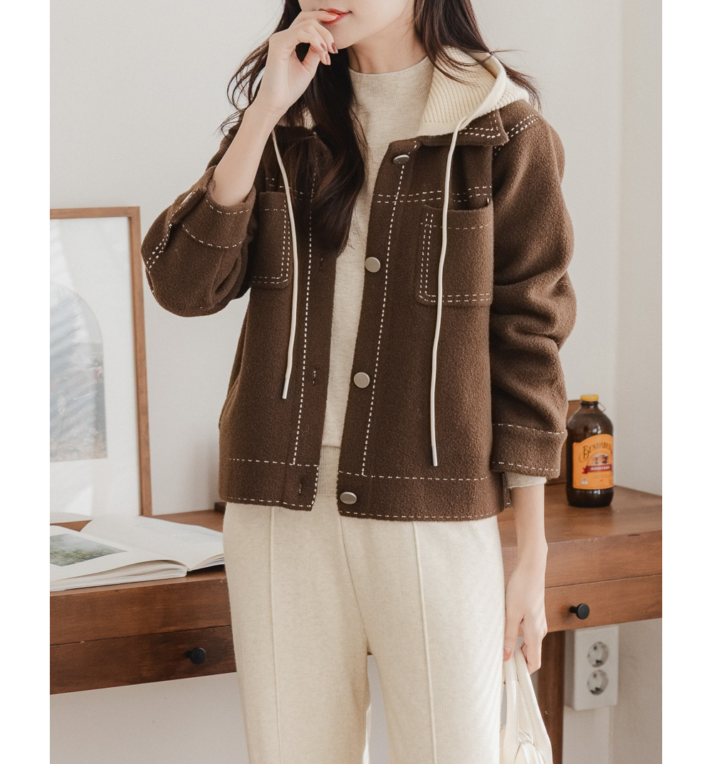 재킷 모델 착용 이미지-S23L16