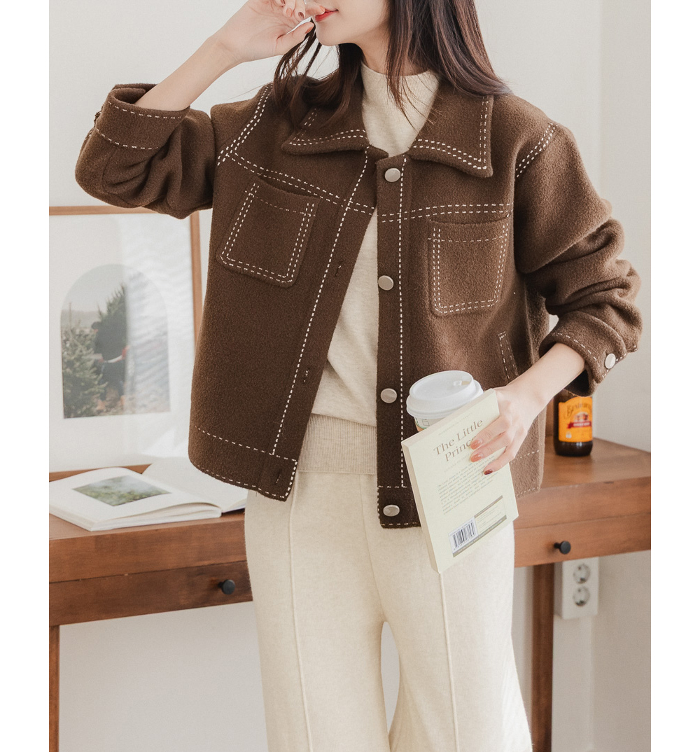 재킷 모델 착용 이미지-S23L22