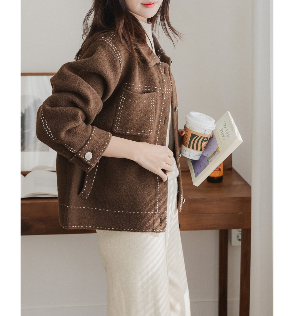 재킷 모델 착용 이미지-S23L23