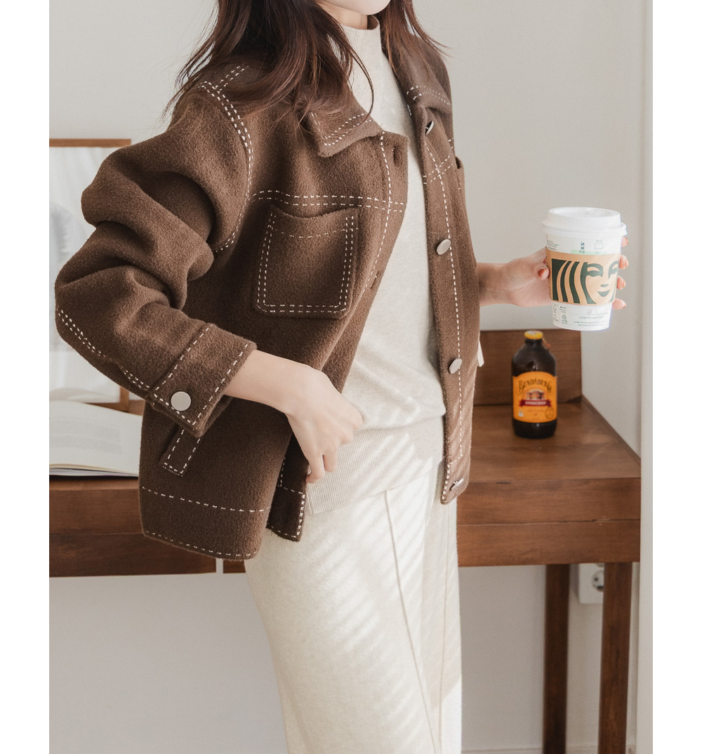 재킷 모델 착용 이미지-S23L30