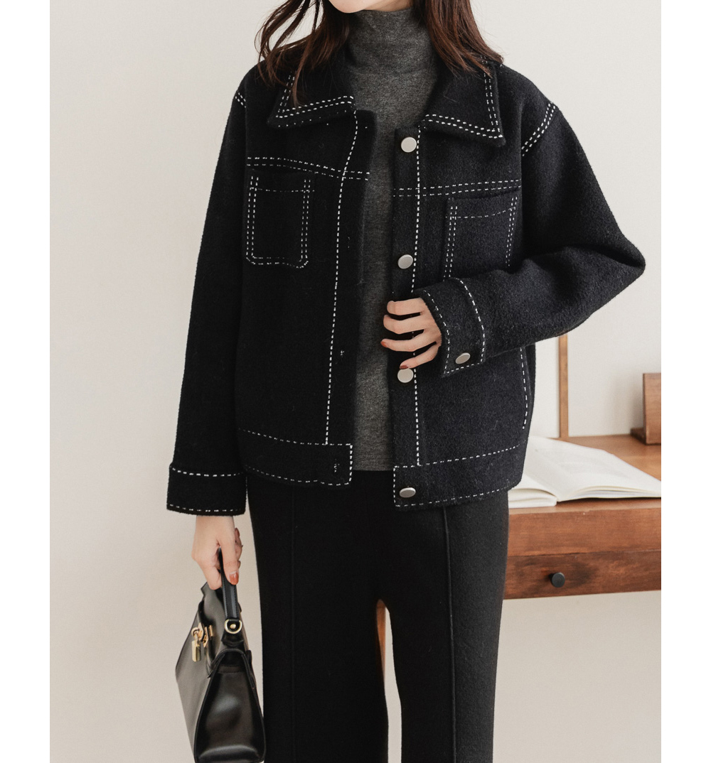 재킷 모델 착용 이미지-S23L34