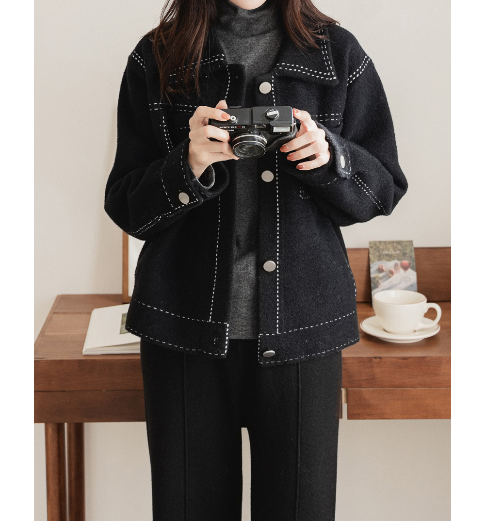 재킷 모델 착용 이미지-S23L39