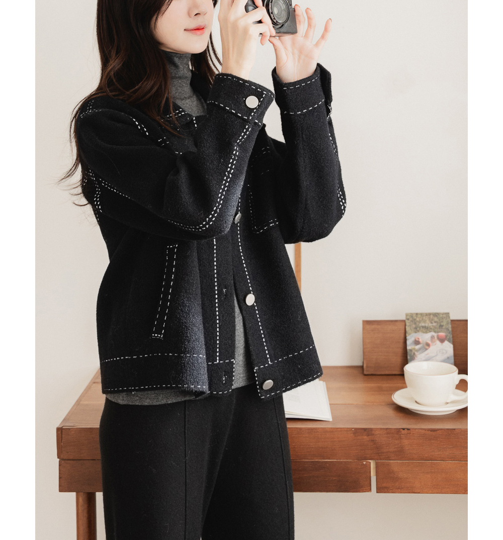 재킷 모델 착용 이미지-S23L41